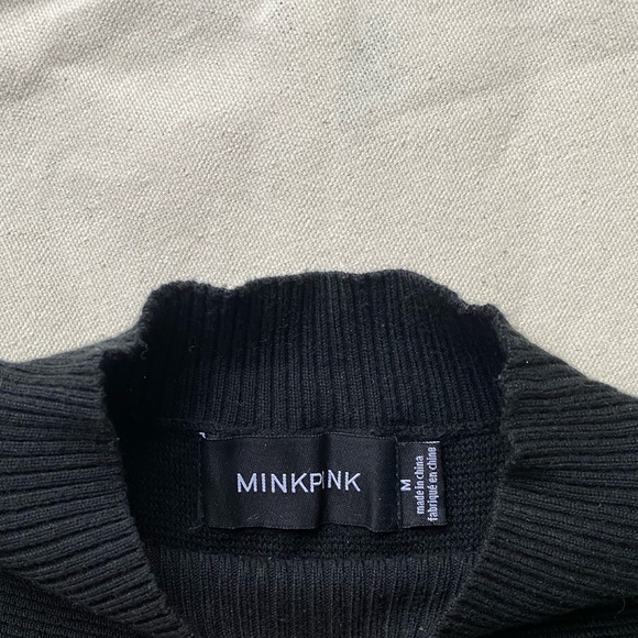 Mink pink black long sweater/dress - Picture 2 of 2